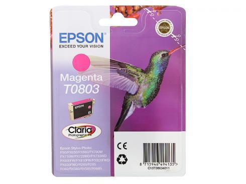 картинка Картридж Epson T08034011 для Stylus Color P50/PX660/PX720WD/PX820FWD (magenta) АС