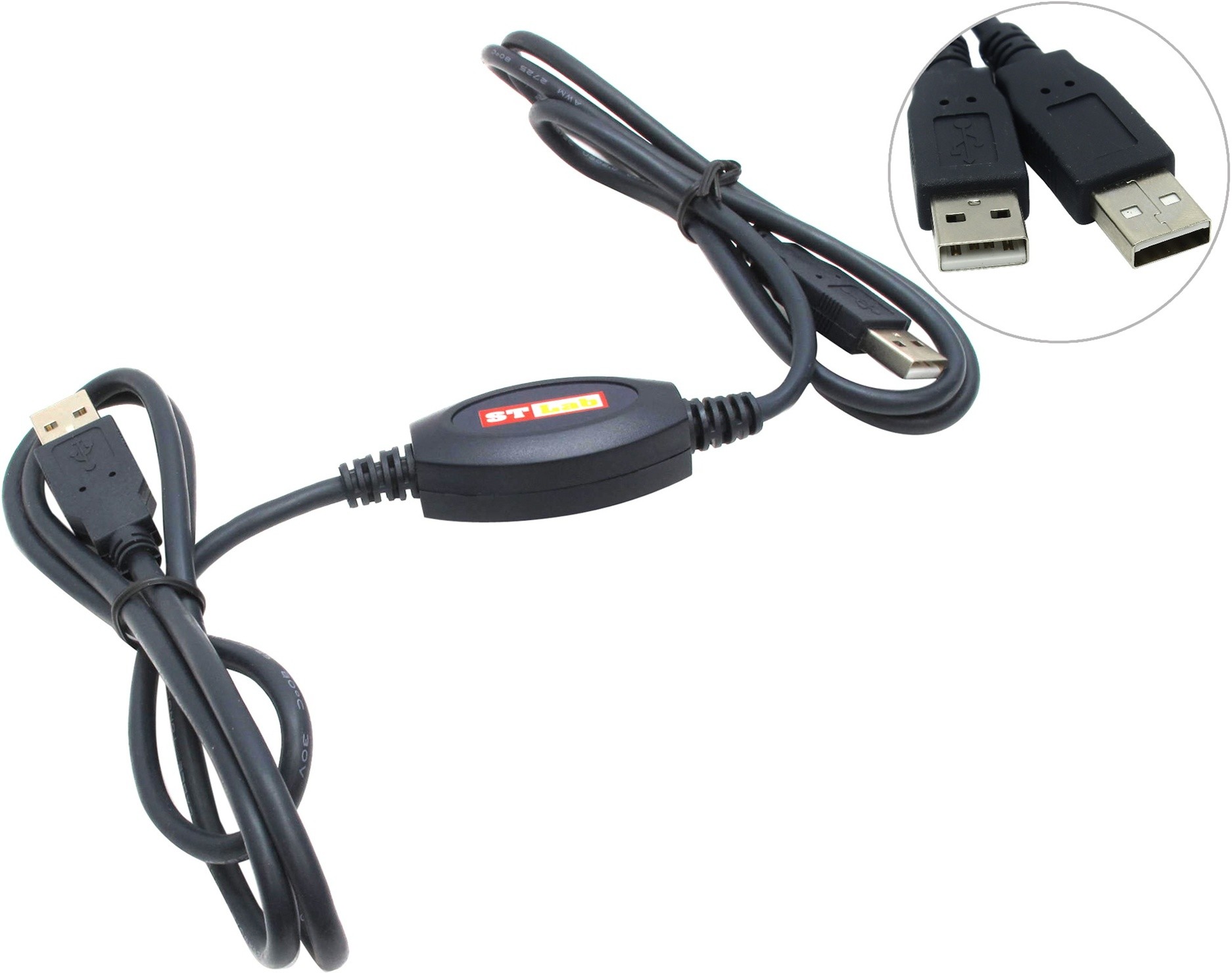 картинка Кабель для соединения 2-х компьютеров (USB2.0), STLab U440 АС