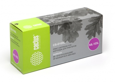 картинка Картридж совместимый Samsung MLT-D105L для ML-1910/1915/2525/2580/SCX-4600/4623/SF-650/650P (2500 стр.) Cactus АС