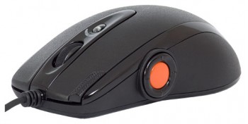 картинка Мышь A4Tech F6 V-Track, игровая, Black, USB АС
