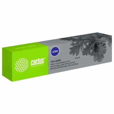 картинка Картридж совместимый Epson для LX350/LQ350/ERC19/VP80K Cactus АС