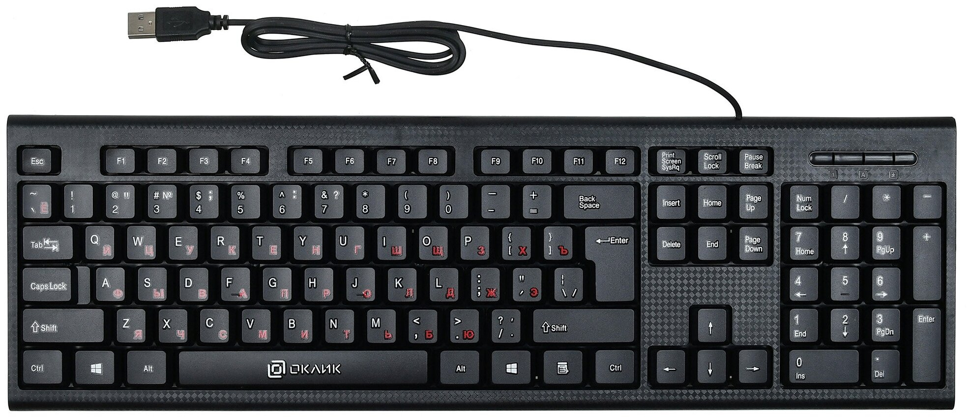 картинка Клавиатура Oklick 120M Black, USB АС