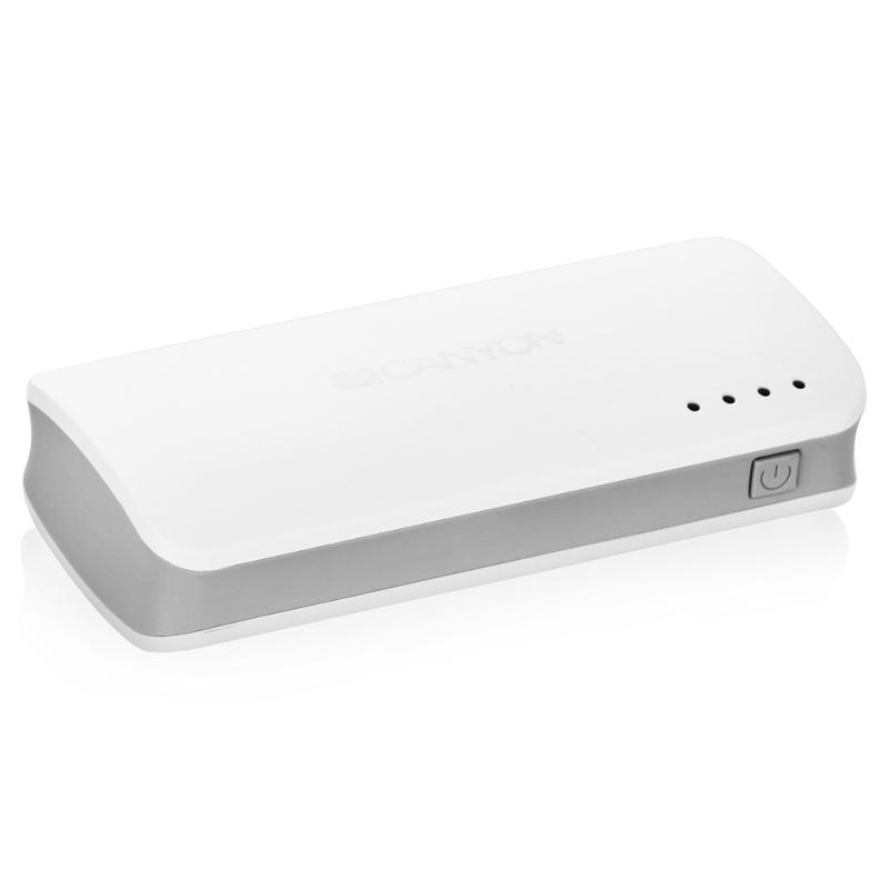 картинка Аккумулятор универсальный Canyon CNE-CPB44W (4400mAh, для зарядки мобильных устройств, white) АС