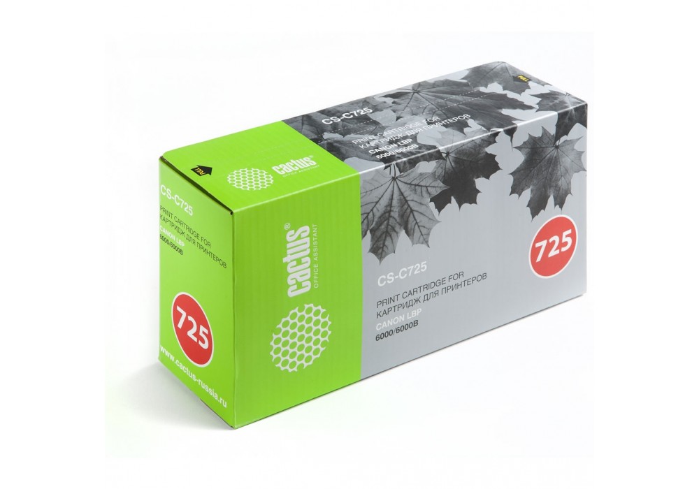 картинка Картридж совместимый Canon 725 для LBP-6000/6020/6030/MF3010 (1600 стр.) CACTUS АС