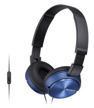 картинка Гарнитура Sony MDR-ZX310 (накладные, 1.2м, blue) АС