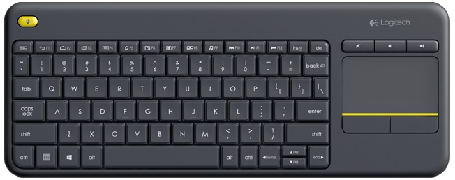 картинка Беспроводная клавиатура Logitech Wireless Touch Keyboard K400 Plus (Black) АС
