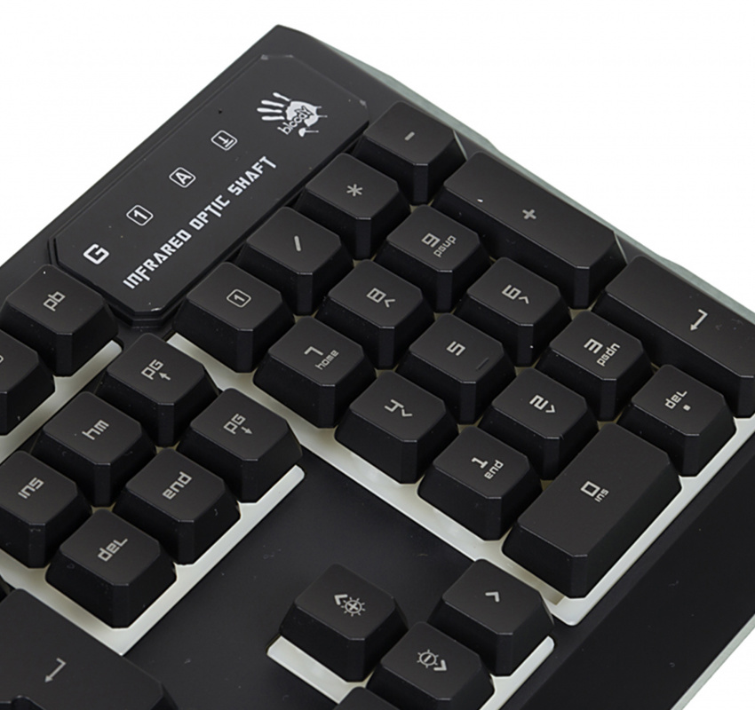 картинка Клавиатура A4Tech Bloody B188 (подсветка, black, USB + USB-порт) АС