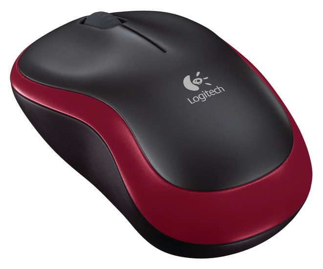 картинка Мышь беспроводная Logitech Wireless Mouse M185 Nano (для ноутбука, red) АС