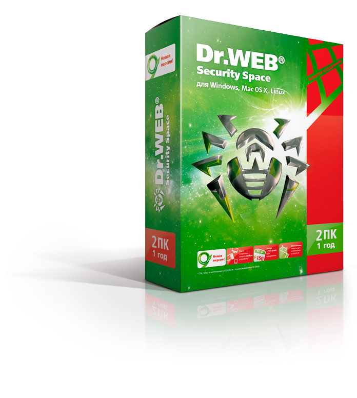картинка Антивирус Dr.Web Security Space КЗ (1 год, на 2ПК) АС