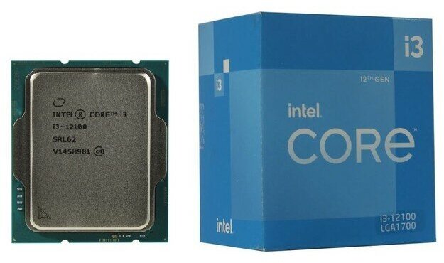 картинка Intel Core i3-12100 (3.3GHz/4core/UHD730/60-89W/LGA1700) АС