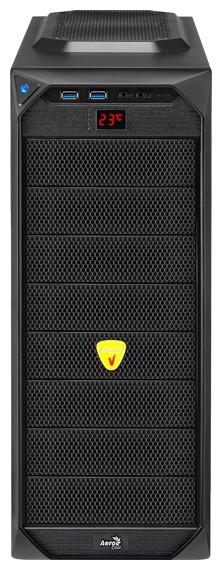 картинка ATX Aerocool VS-92 (без БП/2xUSB3.0/0.5mm/температурный дисплей/4kg/Black) АС