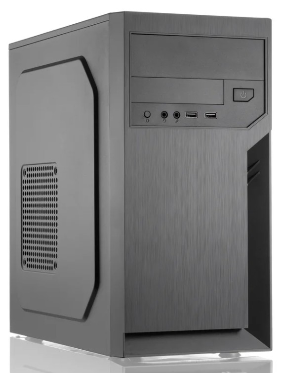 картинка mATX Foxline FL-702 (450W/2xUSB2.0/black) АС