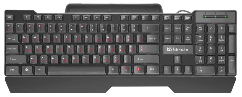 картинка Клавиатура Defender Search HB-790 (black, USB) АС