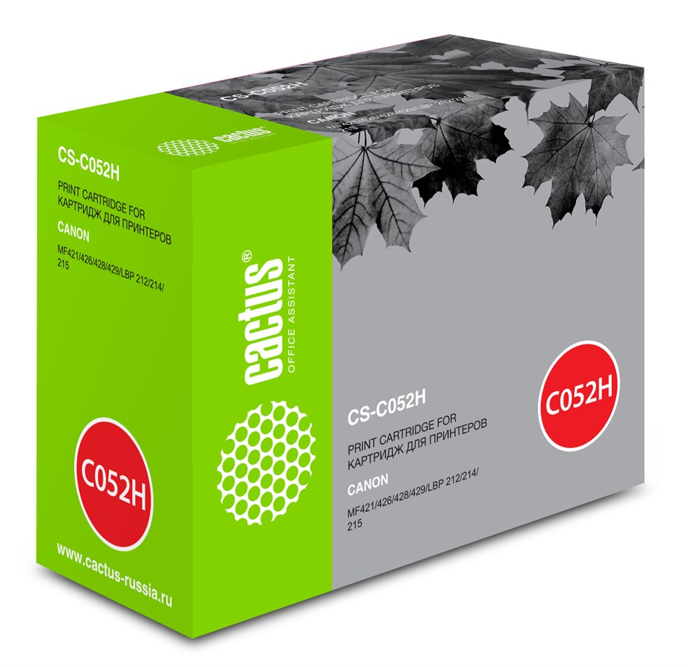 картинка Картридж совместимый Canon 052H для LBP212dw/LBP214dw/LBP215x/MF421dw/MF426dw/MF428x/MF429x (9200 стр.) Cactus АС