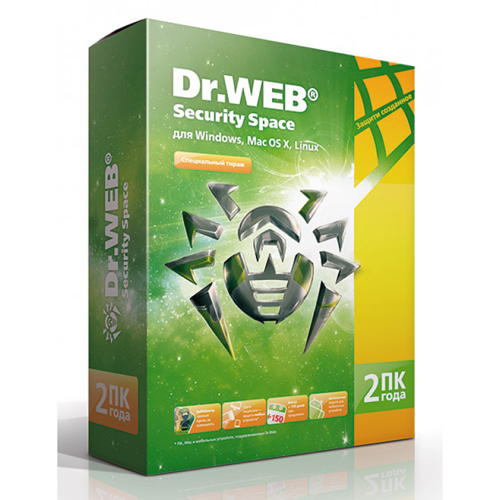 картинка Антивирус Dr.Web Security Space КЗ (2 года, на 2ПК) АС