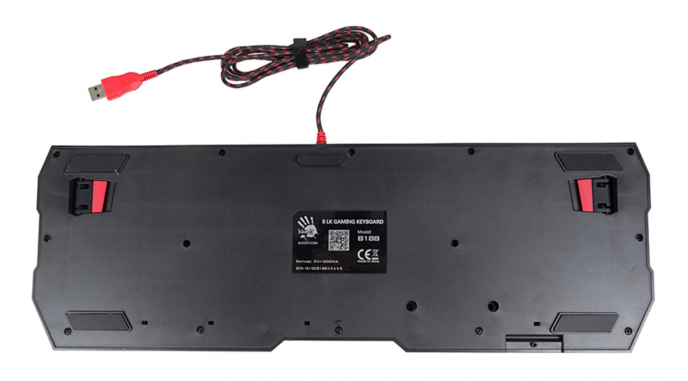 картинка Клавиатура A4Tech Bloody B188 (подсветка, black, USB + USB-порт) АС