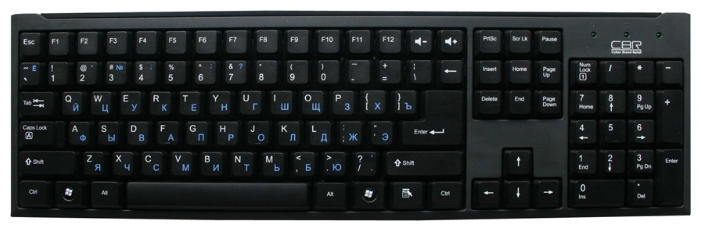 картинка Клавиатура CBR KB 108 (USB, черный) АС
