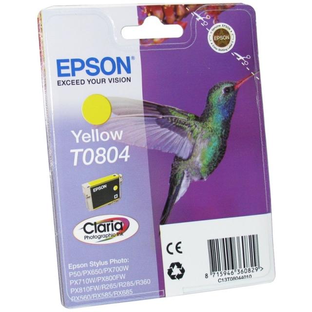 картинка Картридж Epson T08044010 для Stylus Color P50/PX660/PX720WD/PX820FWD (yellow) АС