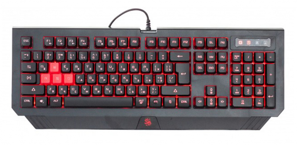 картинка Клавиатура A4Tech Bloody B125 (подсветка, black, USB) АС