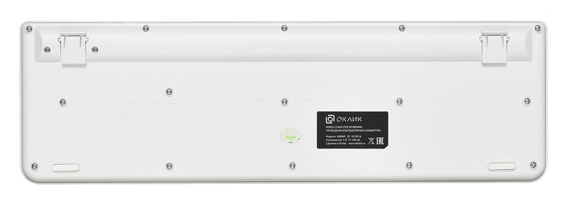 картинка Клавиатура Oklick 400MR White/Minty Multimedia, Slim, USB АС