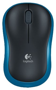 картинка Мышь беспроводная Logitech Wireless Mouse M185 Nano (для ноутбука, dark blue) АС