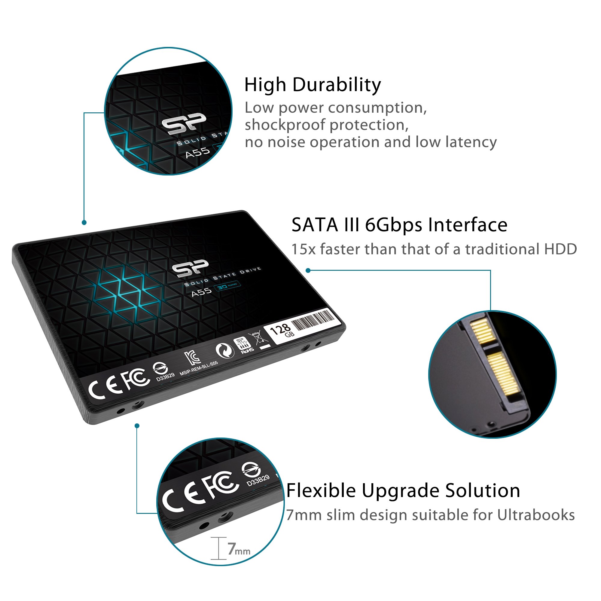 картинка 128Gb Silicon Power Ace A55 (3D TLC/65 TBW) АС