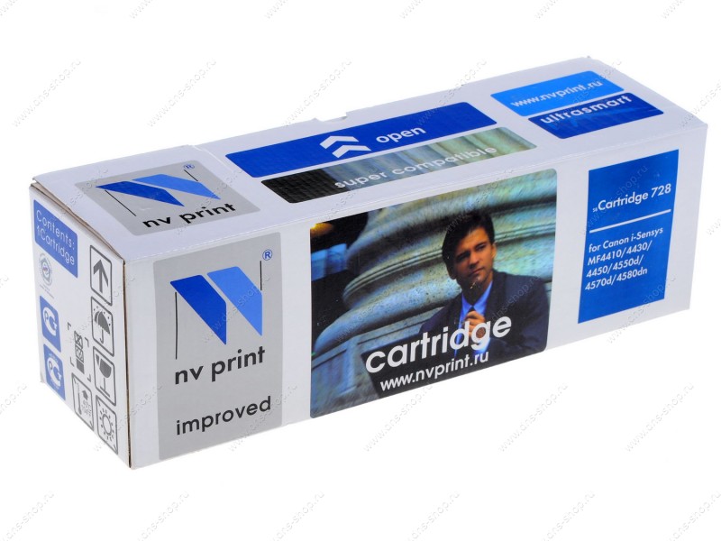 картинка Картридж совместимый Canon 728 для MF4410/4430/4450/4550D/MF4570/4580DN/4730 (2100 стр.) NV-Print АС