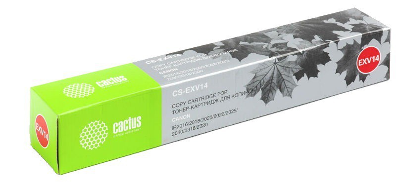 картинка Тонер для Canon IR-2016/2016J/2018/2020/2022/2318/2320/2420 460g (C-EXV14) Tube Cactus АС