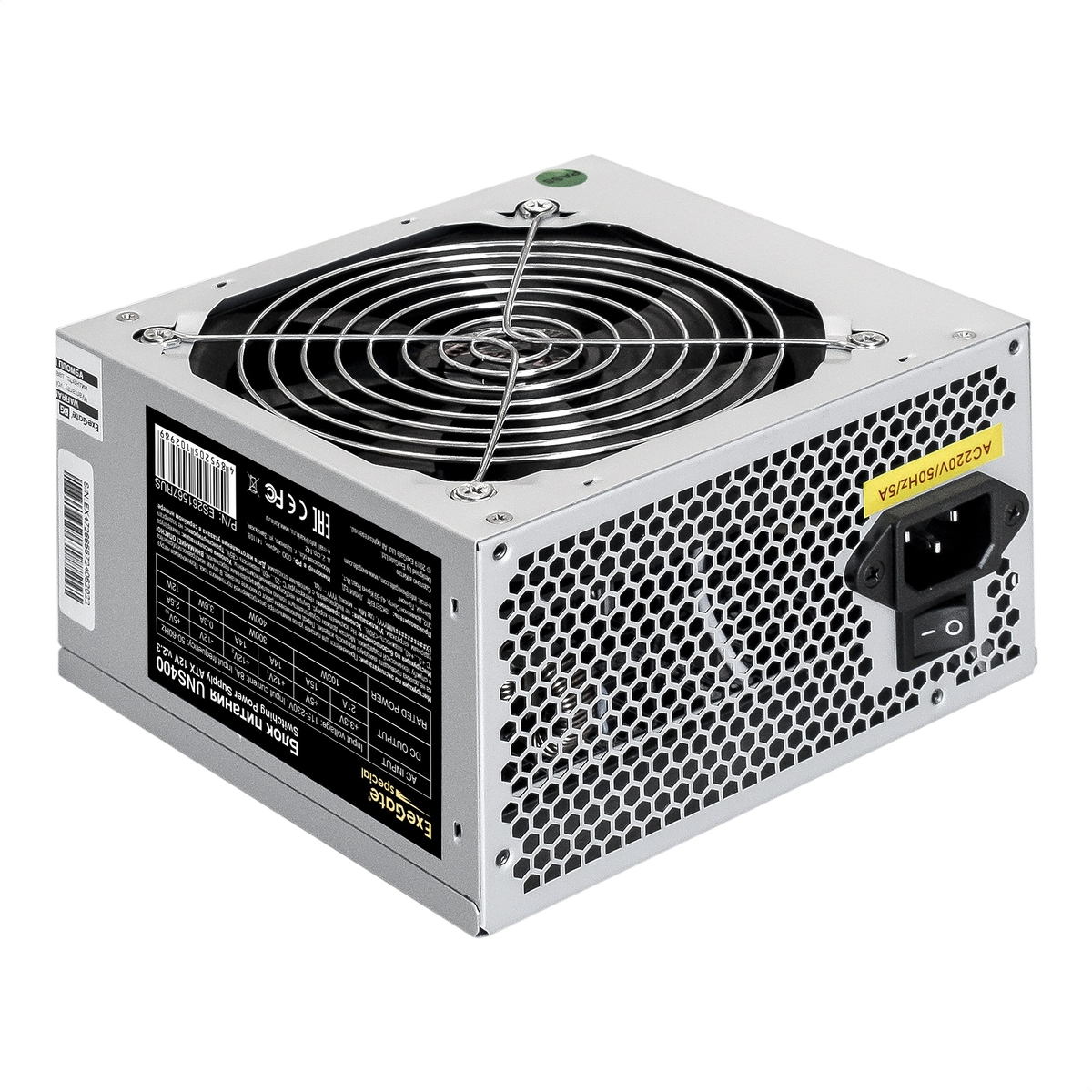 картинка 4000W Exegate UNS400 (ATX/120 mm fan/3xSATA) АС