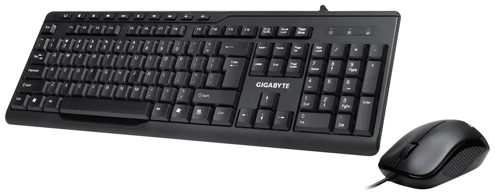 картинка Комплект клавиатура+мышь GigaByte GK-KM6300 RU (USB, Black) АС