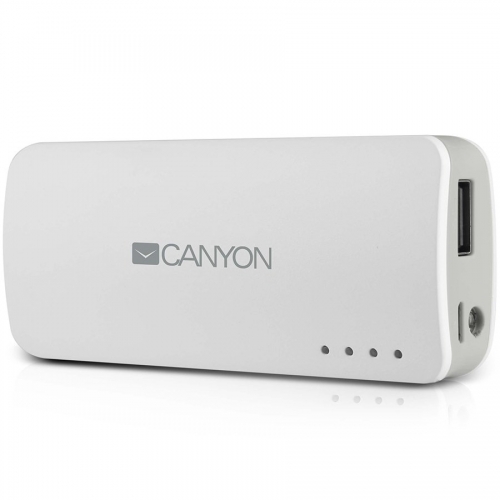 картинка Аккумулятор универсальный Canyon CNE-CPB44W (4400mAh, для зарядки мобильных устройств, white) АС